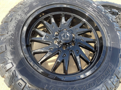 20" 20x9 TIS 547 Silverado Ford F-150 RAM wheels rims 6x139 6x135 +18 NITRO 34"