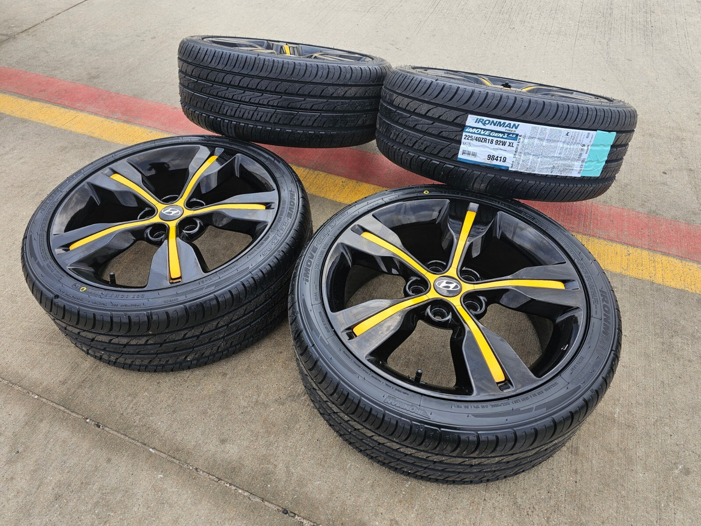 18" Hyundai Veloster K4 Sonata OEM wheel rims tires 70813 Tuscon Genesis NEW
