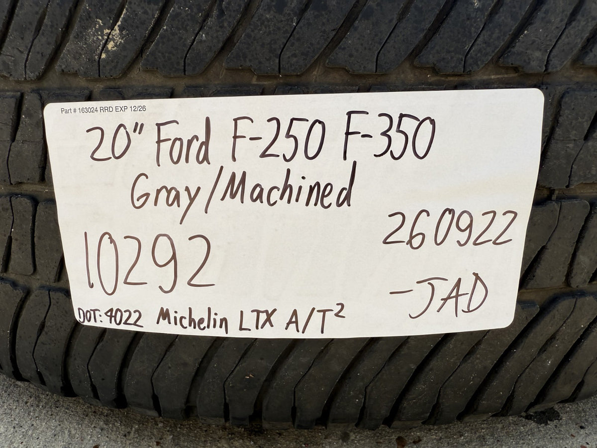 20" Ford F-250 F-350 OEM Lariat wheels rims 10292 tires SET MICHELIN A/T2