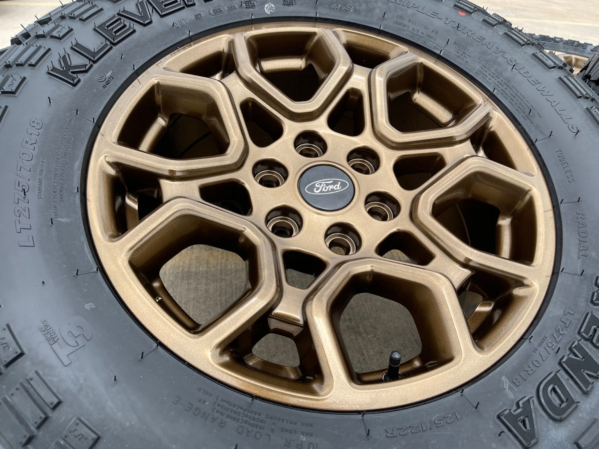 18" Ford F-150 OEM rims wheels 95049 10340 BRONZE Expedition KENDA R/T 33" NEW