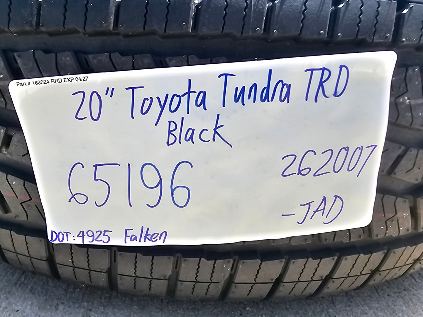 20" Toyota Tundra TRD OEM wheels rims 95314 65196 Sequoia FALKEN 2026 SET NEW