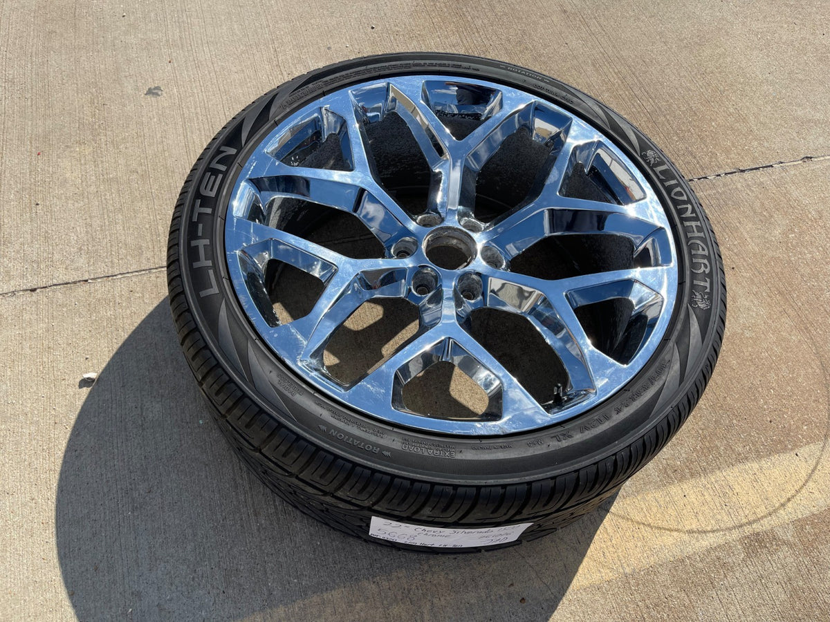 24" 24x9 GMC Yukon Chevy Tahoe 1500 OEM replica wheel rim 5668 spare single