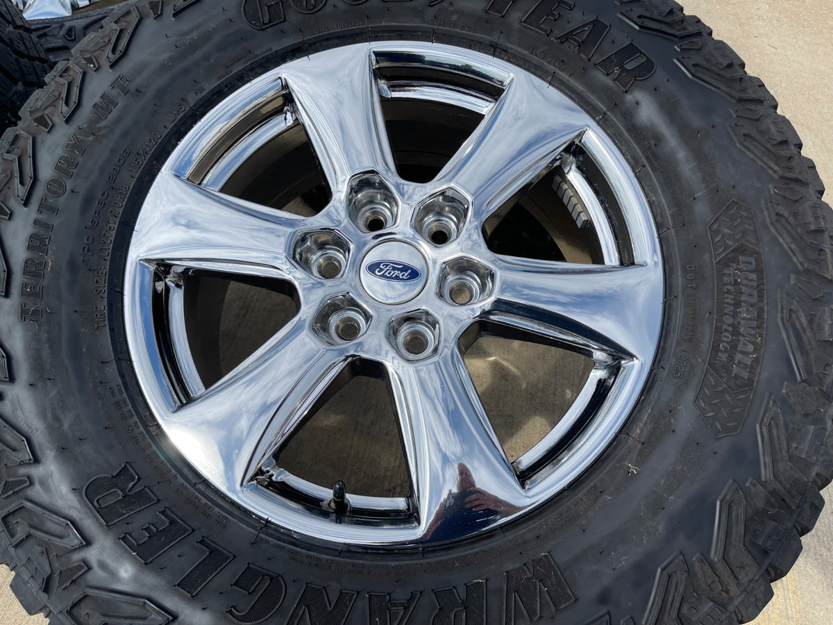 18" Ford F-150 Lariat OEM rims wheel 10168 tires Expedition GOODYEAR A/T SET