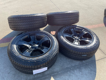 20" Dodge Ram 1500 OEM LIMITED Black 2676 2723 wheels rims BRIDGESTONE NEW