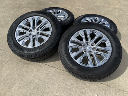 20" Ford F-150 LARIAT OEM 10619 rims wheels CHROME Expedition SET PIRELLI AT NEW