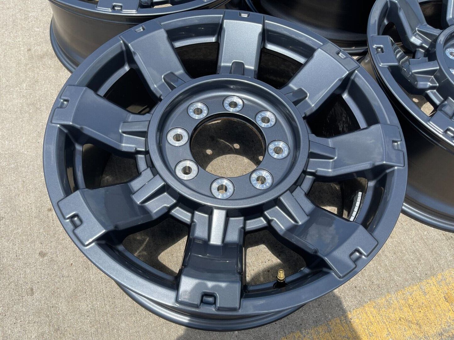 20" Ford F-250 F-350 OEM gray Lariat wheels rims 10296 10485 2023 2024 2025 NEW