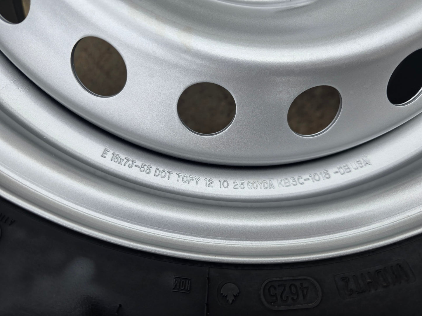 16" Bronco Ford Ranger steel wheels rims tires SET 10226 2022-2027