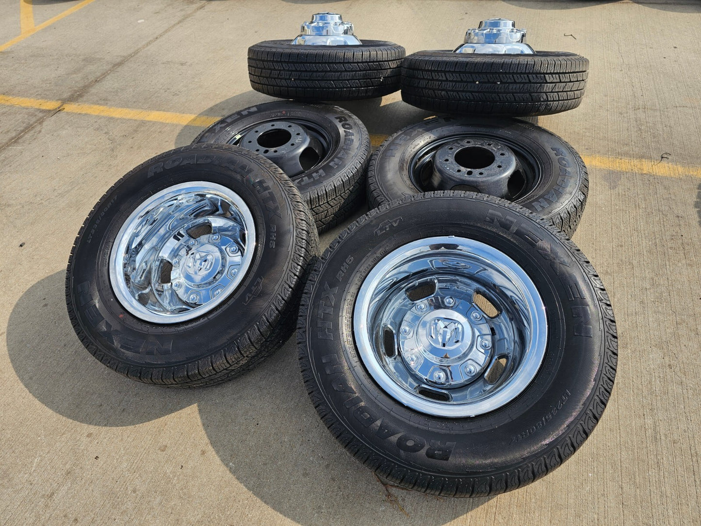 17" Dodge Ram 3500 Dually Laramie 8x200 wheels rims 2703 2704 OEM 2024 2025 NEW