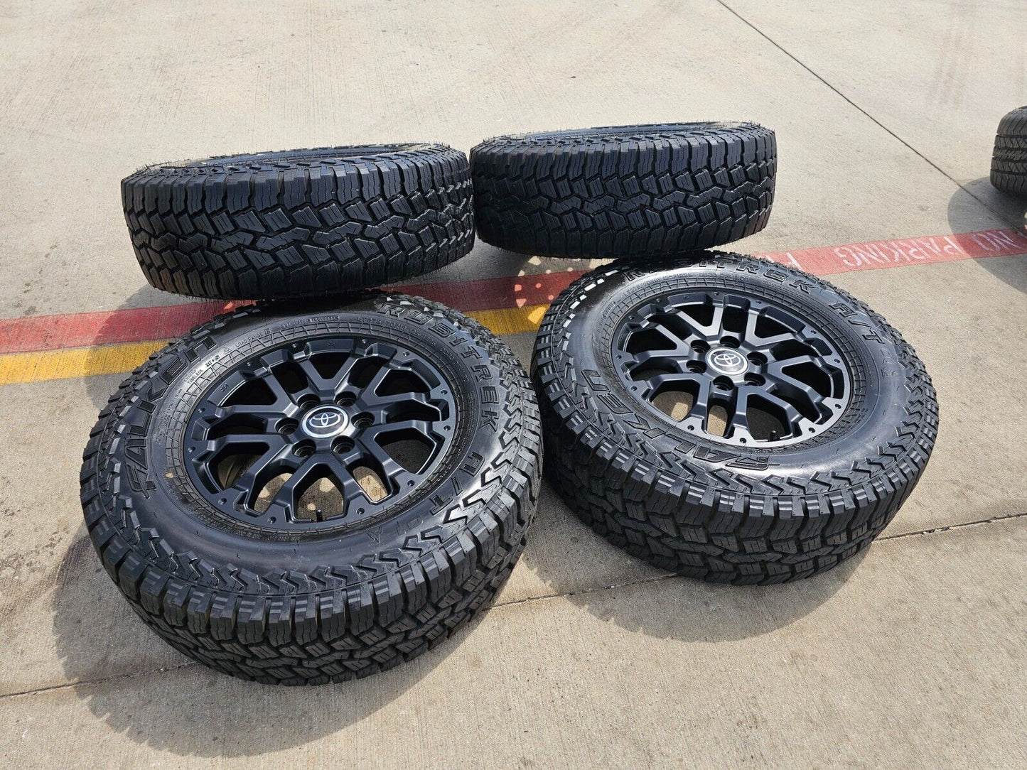 18" Toyota Tundra TRD OEM black wheels rims 75273 tires Sequoia 2024 2025 NEW