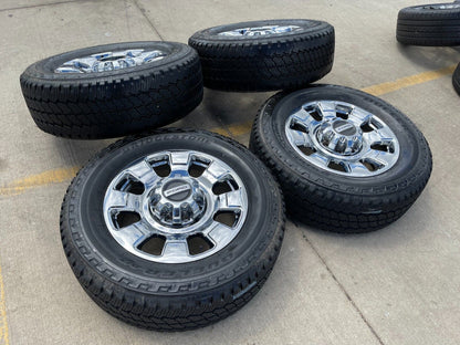 20" Ford F-250 F-350 OEM chrome Lariat wheels rims 10295 tires 2023 2024
