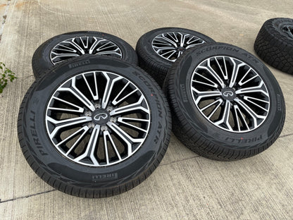 20" Nissan Titan PRO-4X Armada OEM wheels rims tires black 2024 2025 2026 NEW