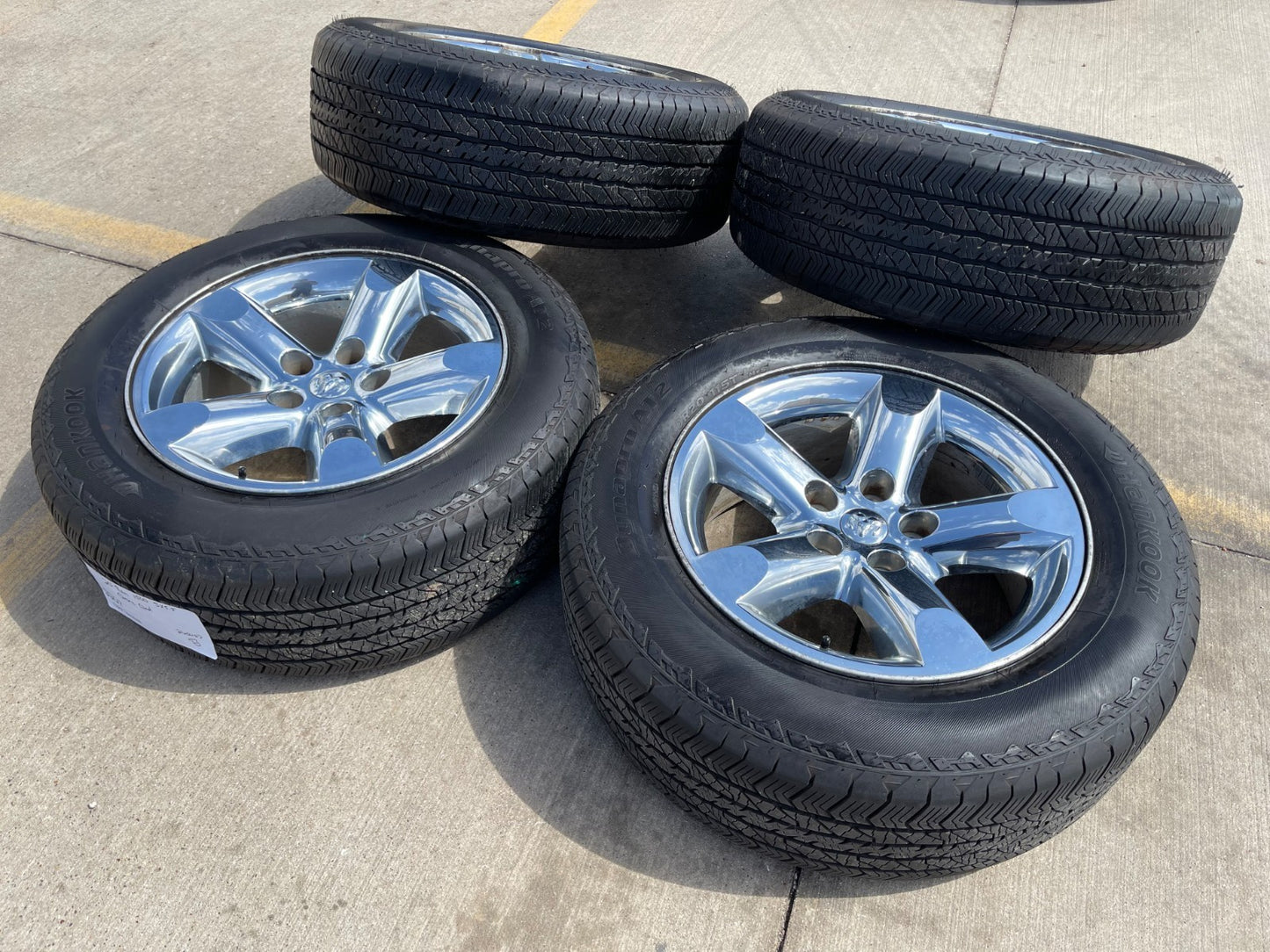 20" Dodge Ram 1500 OEM wheels rims 2267 CHROME 5x139 tires HANKOOK