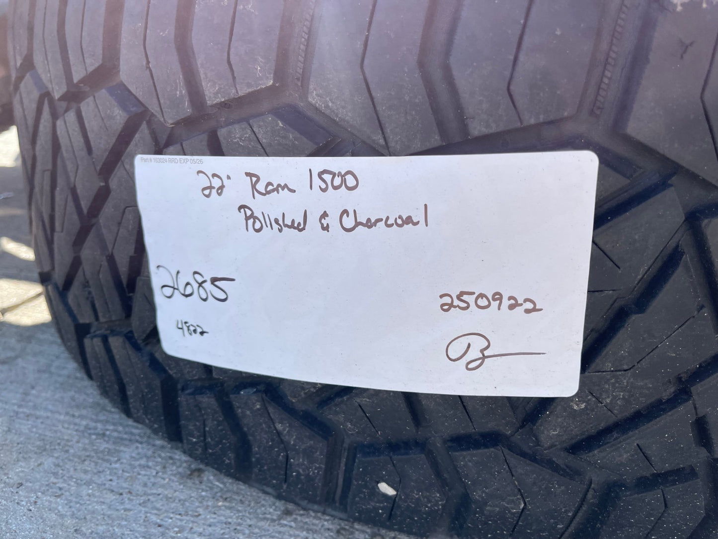 22" Dodge Ram 1500 OEM LIMITED Laramie wheels rims 2685 NITTO RIDGE GRAPPLER