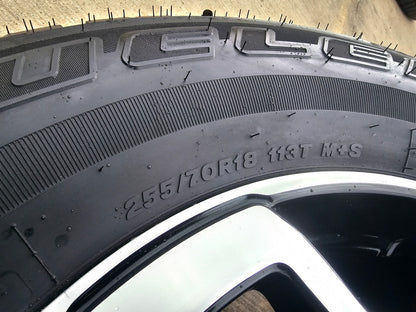 18" Ford Bronco wheels rims tires black 95213 Ranger tires BRIDGESTONE DUELER AT