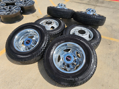 17" Chevy Silverado GMC Sierra 3500 Dually rims wheels OEM 5519 5520 MICHELIN