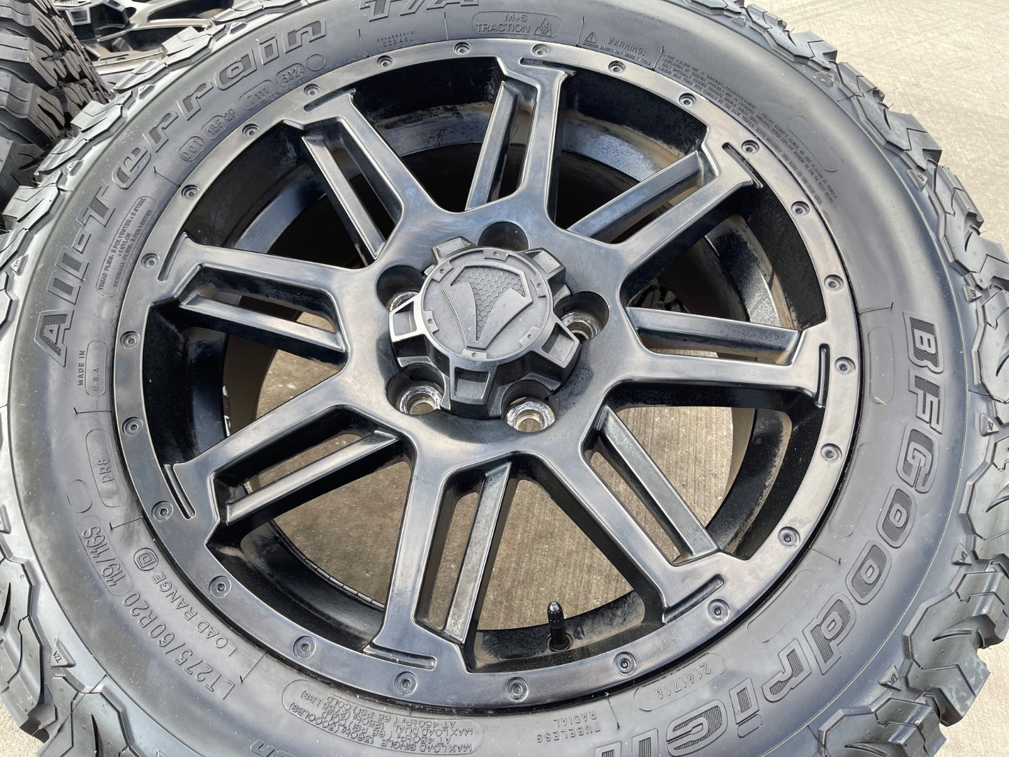 20" Toyota Tundra Sequoia T FORCE TSS TRD OEM black wheels rims 5x150 NEW BFG