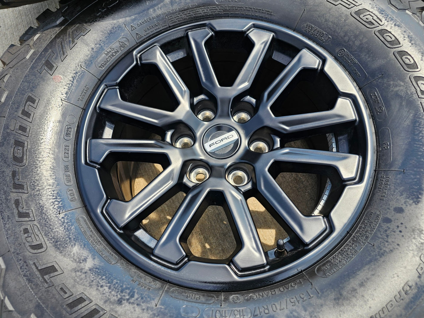17" Ford F-150 Raptor OEM rims wheels Bronco 2023 2024 2025 2026 NEW BFG KO2 A/T