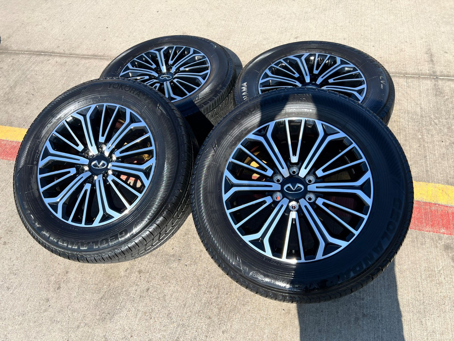 20" Nissan Titan PRO-4X Armada OEM wheels rims tires black 2023 2024 2025 2026