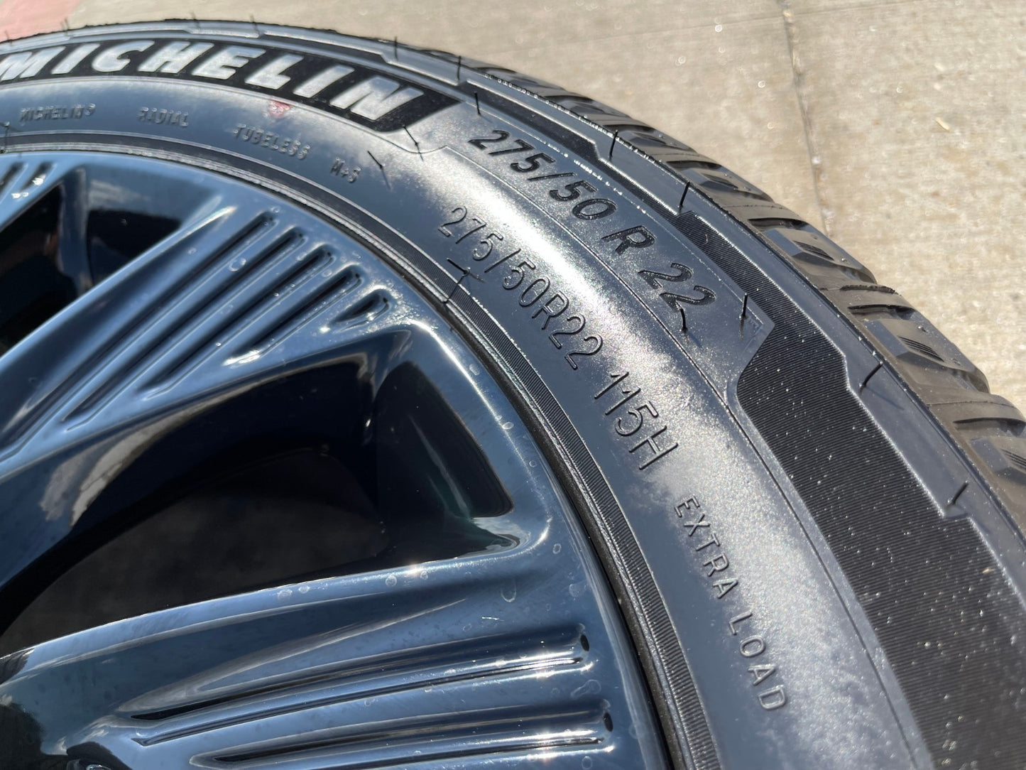 22" Lincoln Navigator OEM 10665 rims wheels BLACK LABEL 2025 2026 MICHELIN NEW