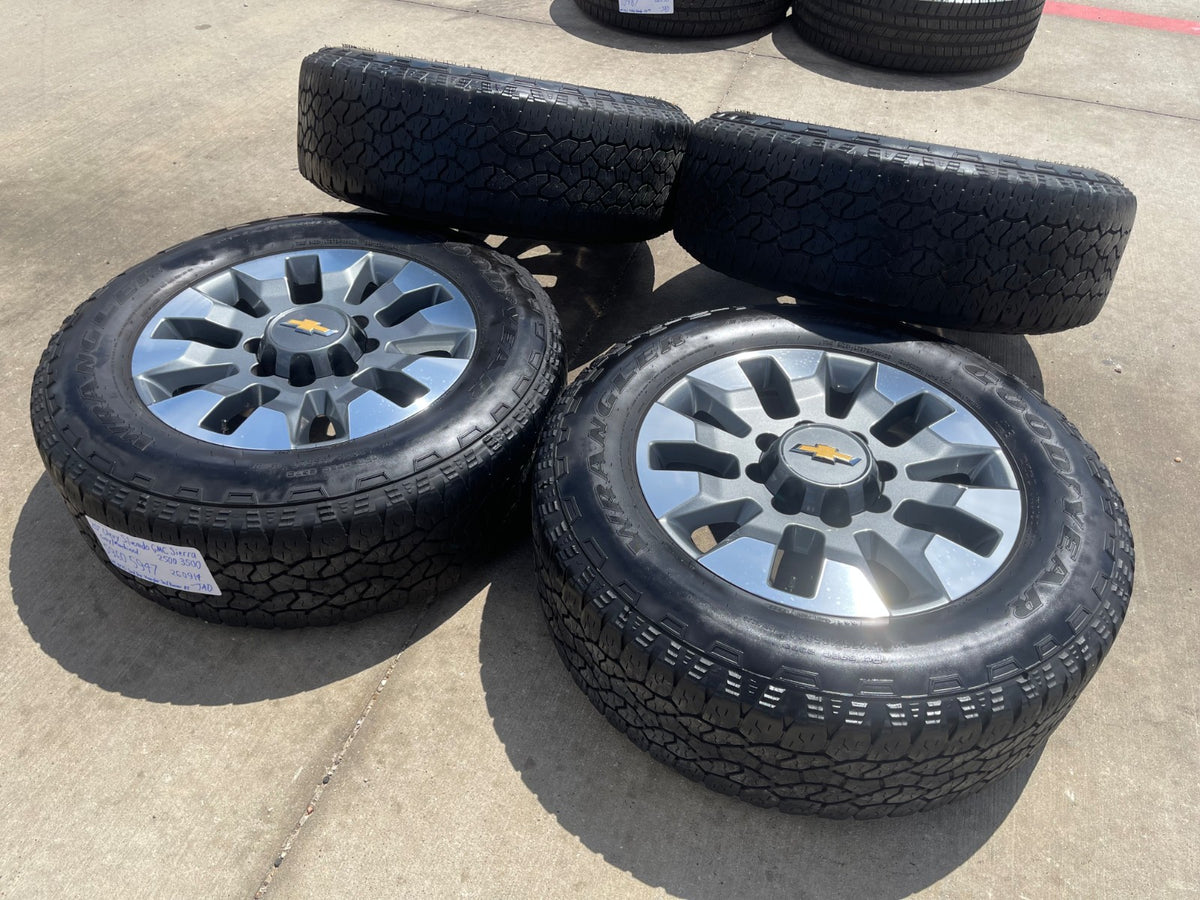 20" Chevy Silverado GMC Sierra 2500 3500 OEM 5960 5947 wheels rims SET GOODYEAR