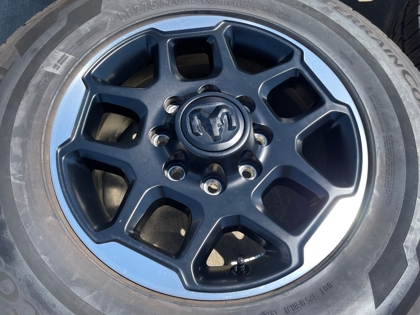 18" Dodge RAM 2500 3500 OEM 68629288 wheels rims tires CONTINENTAL
