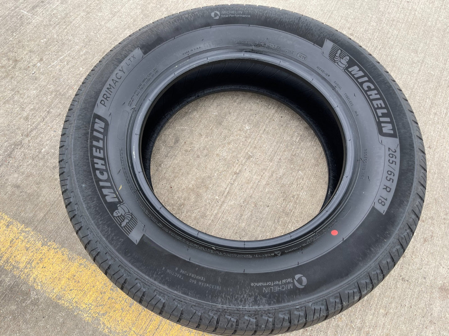 265/65/18 Michelin Primacy LTX tire F-150 Yukon Silverado 265/65r18 NEW TAKE OFF