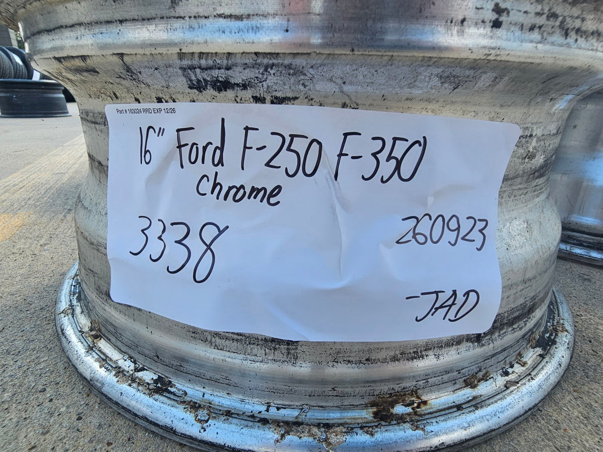 16" Ford F-250 F-350 Excursion OEM 3338 polished wheels rims SET