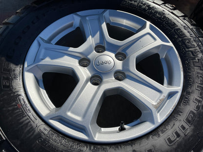 17" Jeep Wrangler Rubicon OEM wheels rims 9216 Gladiator BFG KM2 M/T