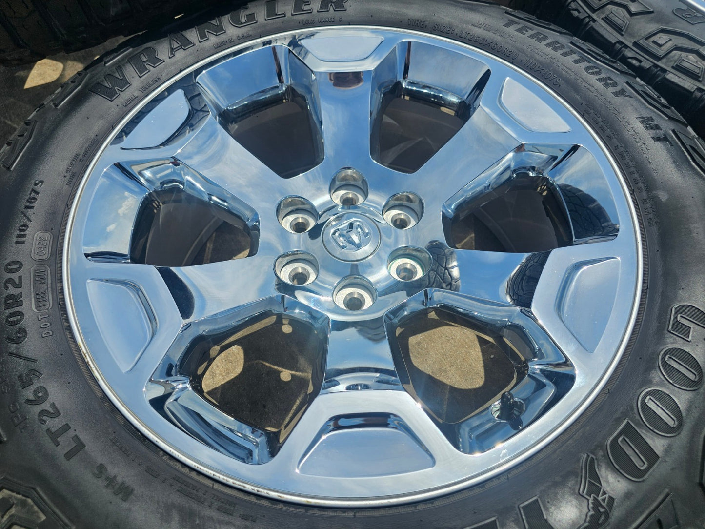 20" Dodge Ram 1500 OEM Laramie CHROME 2680 wheels rims 2022 2023 2024 2025 2026