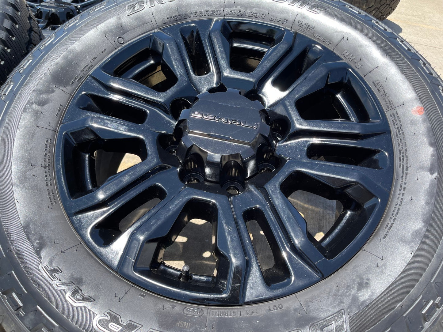 20" GMC Sierra Chevy 2500 OEM 5957 BLACK DIAMOND wheels rims 2024 2025 2026 NEW