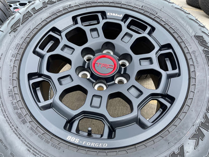 18" Toyota Tundra TRD BBS FORGED OEM black 95458 wheels rims Sequoia FALKEN NEW