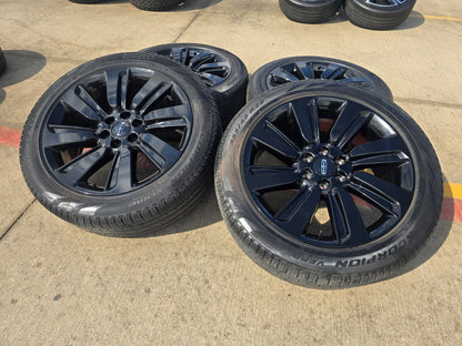 22" Lincoln Navigator OEM rims wheels Black Label 95384 10496 tires PIRELLI NEW