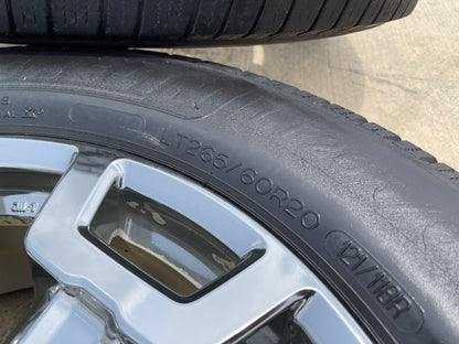 20" Nissan Titan XD OEM 62789 wheels rims tires CHROME MICHELIN