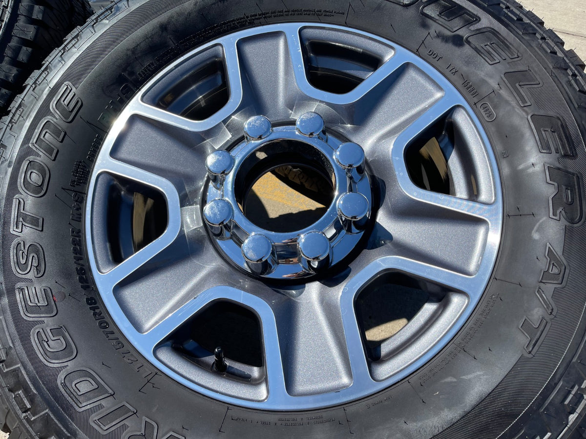 18" Ford F-250 F-350 Lariat FX-4 OEM wheels 10480 10298 BRIDGESTONE A/T SET NICE