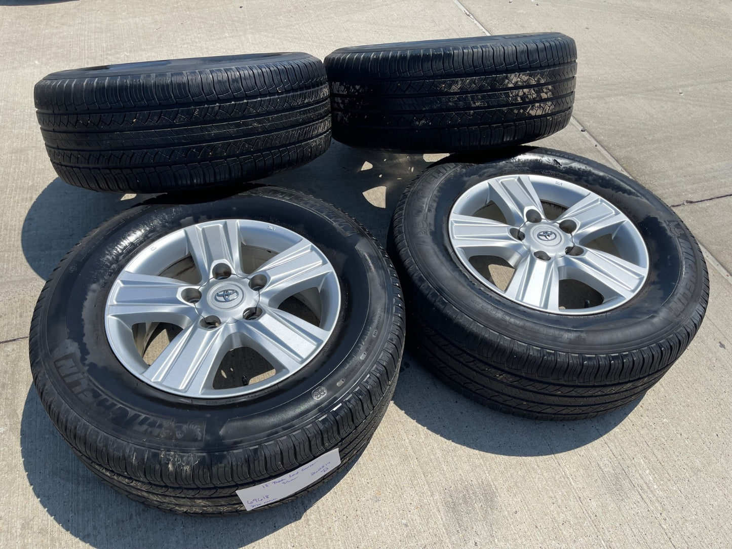 18" Toyota Land Cruiser Tundra Sequoia TRD OEM 69618 wheels rims 5x150 MICHELIN