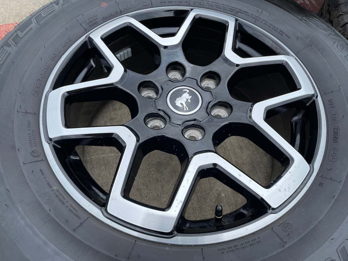 18" Ford Bronco wheels rims black 95213 Ranger SET 2024 2025 2026 2027 NEW