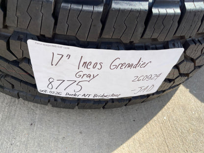 17" INEOS Grenadier Quartermaster OEM wheels rims 8775 2025 2026 2027 SET NEW