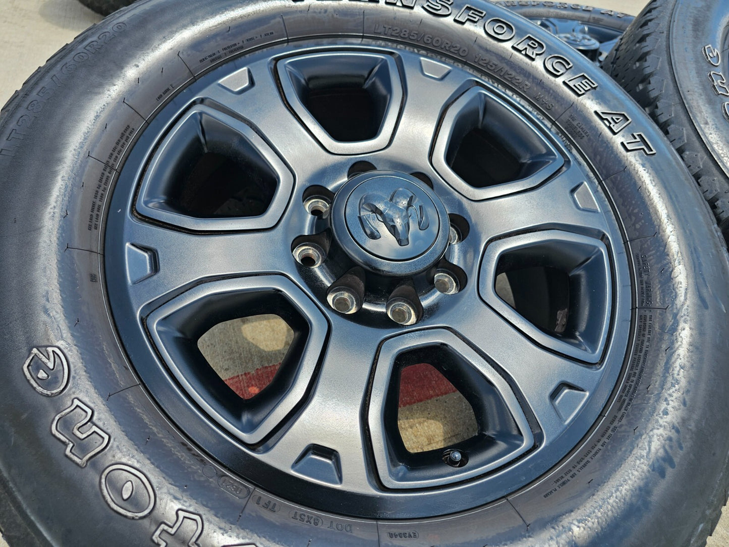 20" Dodge Ram 2500 3500 OEM 2477 black wheels rims tires