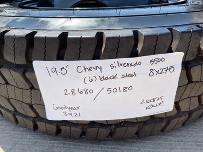 19.5" Chevy Silverado 4500HD 5500HD 6500HD rims wheels 8x275 OEM SET NEW