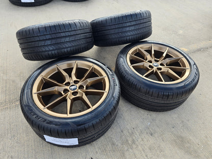 19" Ford Mustang GT Dark Horse OEM 95839 95840 wheels rims BRONZE 2026 2027 NEW