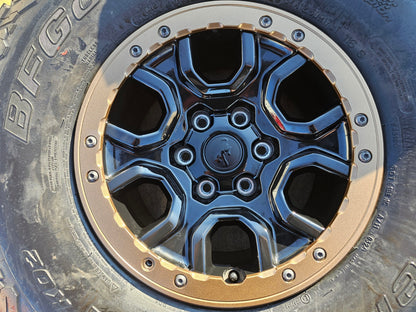 17" Ford Bronco SASQUATCH wheels rims BEADLOCK 10388 Ranger BFG KO2 A/T 37"