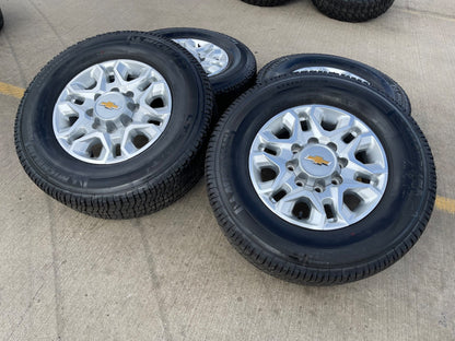18" Chevy Silverado 2500 3500 OEM 5959 wheels rims MICHELIN LTX A/T2 NEW