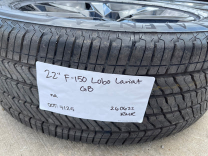 22" Ford F-150 LOBO LARIAT OEM black rims wheels SET Expedition 2026 2027 NEW