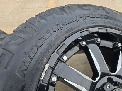 20x9 20" Black Rhino Sierra Chevy Silverado RAM Tacoma wheels rims 6x139 6x5.5