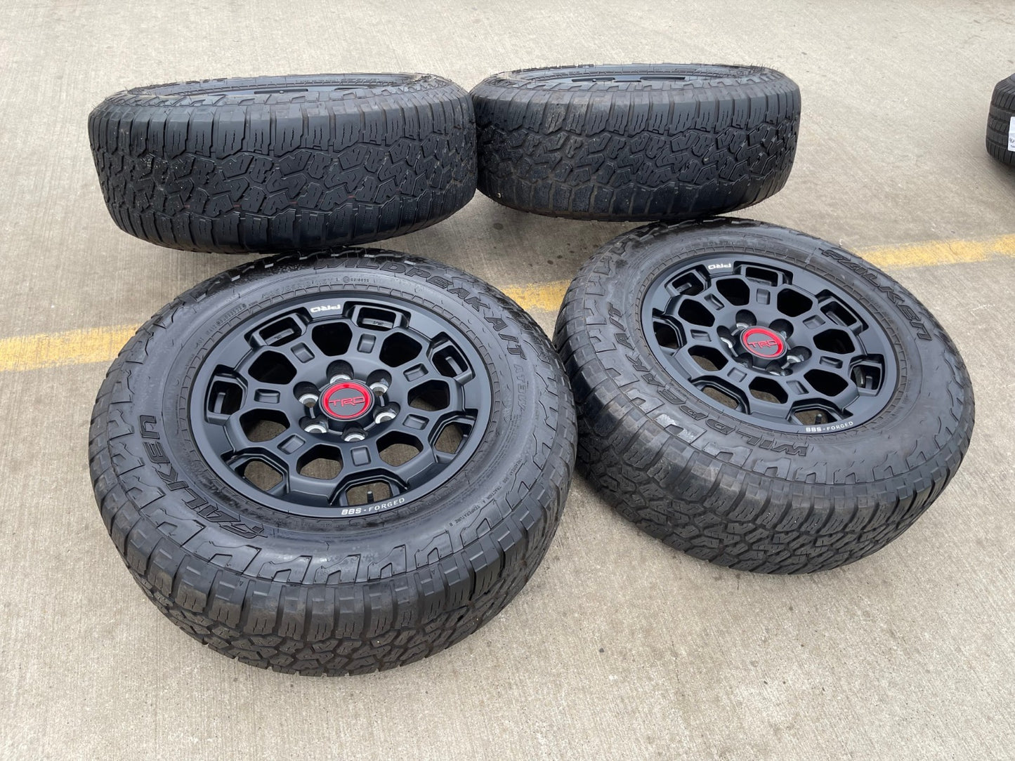 18" Toyota Tundra TRD BBS FORGED OEM black 95458 wheels rims Sequoia FALKEN NEW