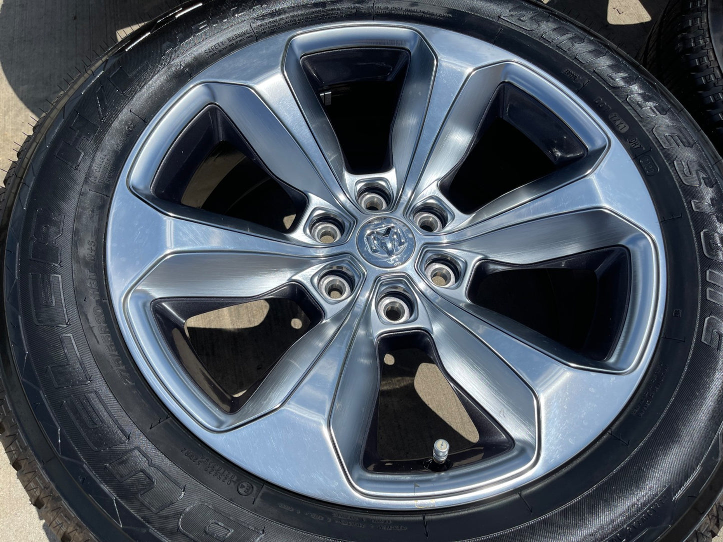 20" Dodge Ram 1500 OEM Laramie Long Horn wheels rims 2681 SET BRIDGESTONE NEW