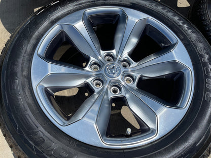 20" Dodge Ram 1500 OEM Laramie Long Horn wheels rims 2681 SET BRIDGESTONE NEW