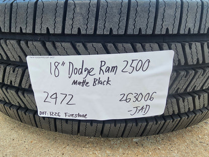 18" Dodge Ram 2500 3500 STEEL black OEM 2473 wheel rim tire 2025 2026 2027 NEW