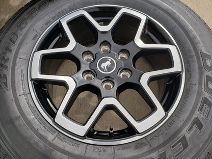 18" Ford Bronco wheels rims tires black 95213 Ranger tires 2022 2023 2024 NEW