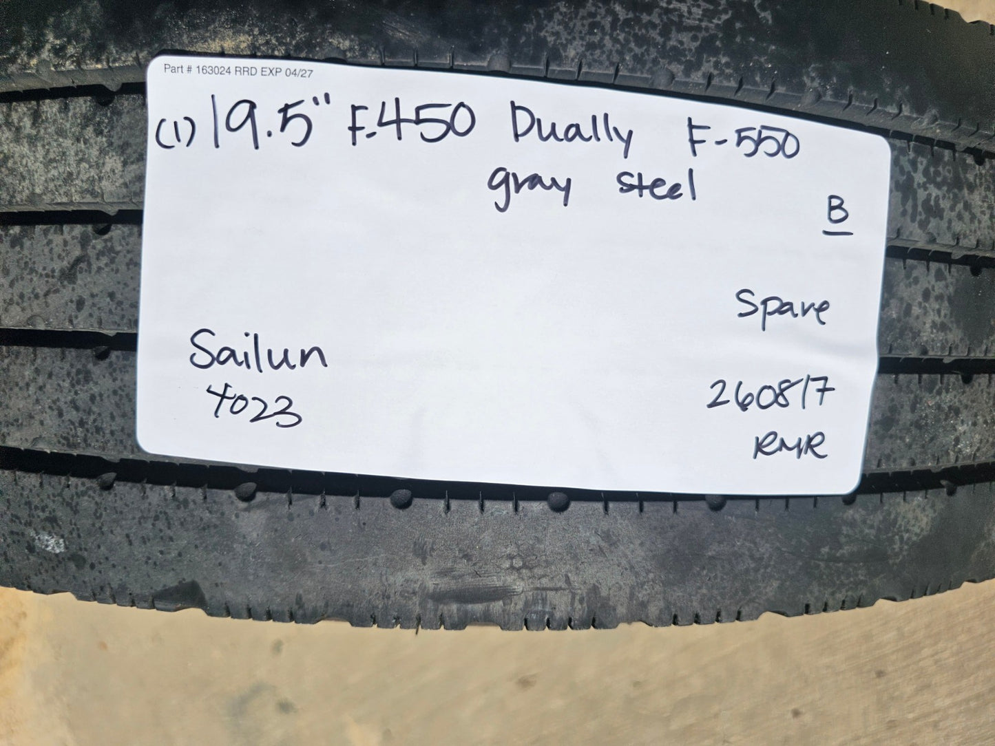 19.5" Ford F-450 Dually F-550 rim RAM 4500 OEM 10x225 spare